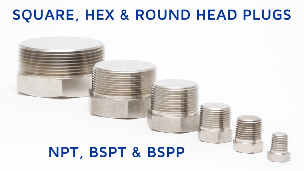 Square, Hex and Round Head Plugs