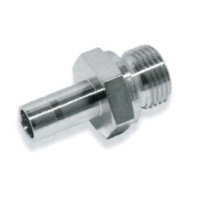 10mm OD Standpipe x 1/8" BSPP Male Adapter 316 Stainless Steel